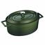 LAVA Metal Öntöttvas ovális fazék, zöld, 4,8 l,átmérő 29 cm