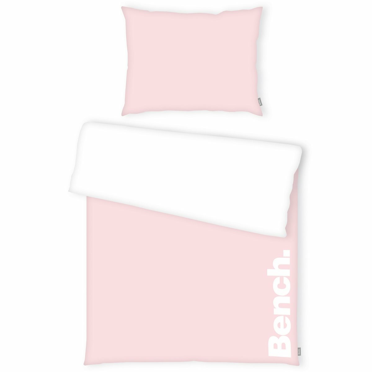 Levně Bench Bavlněné povlečení bílo-růžová, 140 x 200 cm, 70 x 90 cm