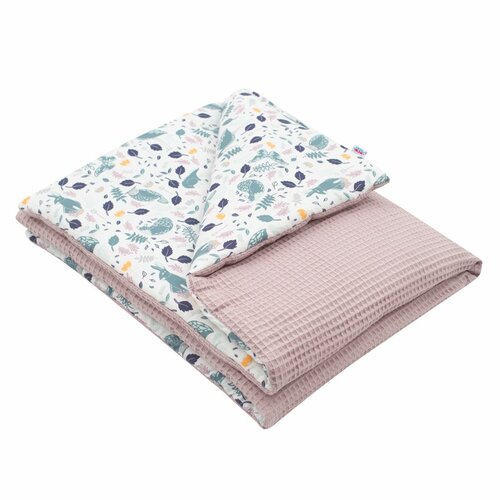 New Baby Pătură pentru copii Vafle iepurași, 80 x 102 cm