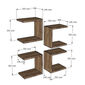 Raft de bază Sapphire Oak, 4 buc