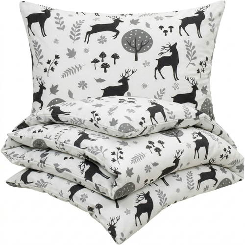 Lenjerie de pat din flanel 4Home Autumn Forest, 140 x 220 cm, 70 x 90 cm