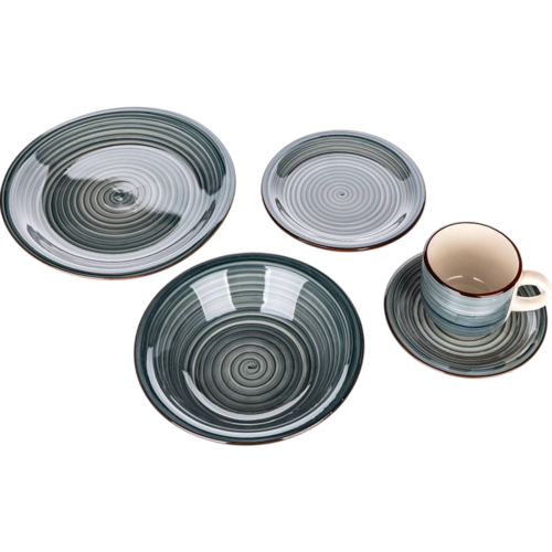 Banquet 30-teiliges Esstischset Spiral Blue