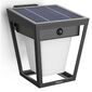 Philips Nissa UltraEfficient solarny kinkiet LED,czujnik, czarny, 1,8 W, 250/25 lm, 3000 K