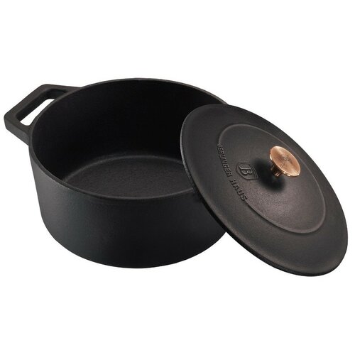 Berlinger Haus Litoželezna posoda s pokrovom BlackRose Collection, 20 cm