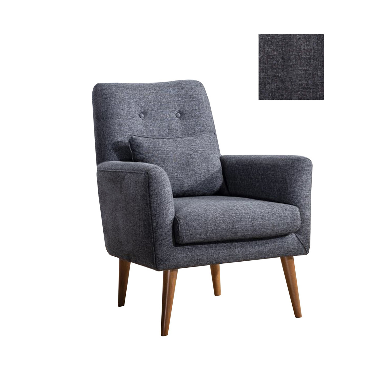 Fotel Zeni Berjer Dark Grey