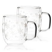 4Home Termo sklenice Hot&Cool Snowflake 350 ml, 2 ks