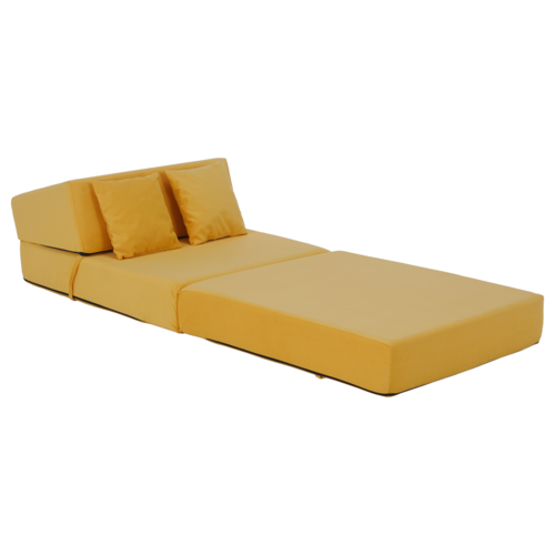 Scaun pliant/saltea PELOS, galben