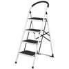 4Home Klappbare Trittleiter Steps, 4 Stufen