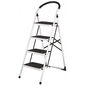 4Home Klappbare Trittleiter Steps, 4 Stufen