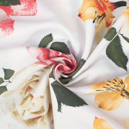 Lenjerie de pat Matex Satin Trandafiri cu crini , 140 x 200 cm, 70 x 90 cm