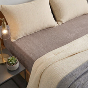4Home Frottee-Bettlaken Ideal Walnuss, 60 x 120 cm