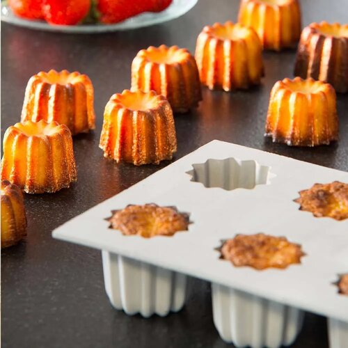 Formă de silicon De Buyer 1856.21D Mini Canelés,20 buc