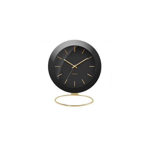 Karlsson KA5833BK Dizajnové stolné hodiny, 10,5 cmčierna,