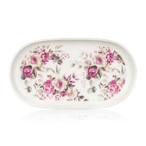 bankett Kerámia tálca Rose 22,5 x 12,5 cm akciós termékkép 1
