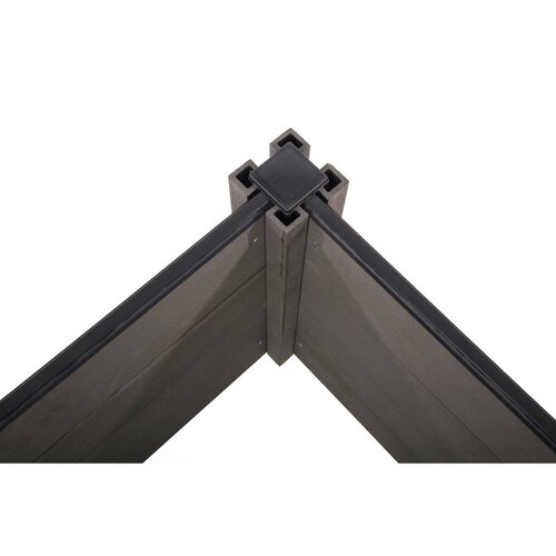 Podwyższona grządka G21 Crop 106 x 106 x 54, WPC,heban