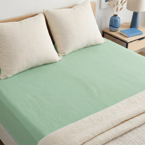 4Home Jersey prostěradlo DELUXE zelená, 200–220 x 200 cm