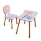 Gyermekasztal székkel Kislány lufikkal, 65 x 41 x 47 cm
