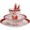 5-teiliges Kindergeschirrset aus Melamin Santa