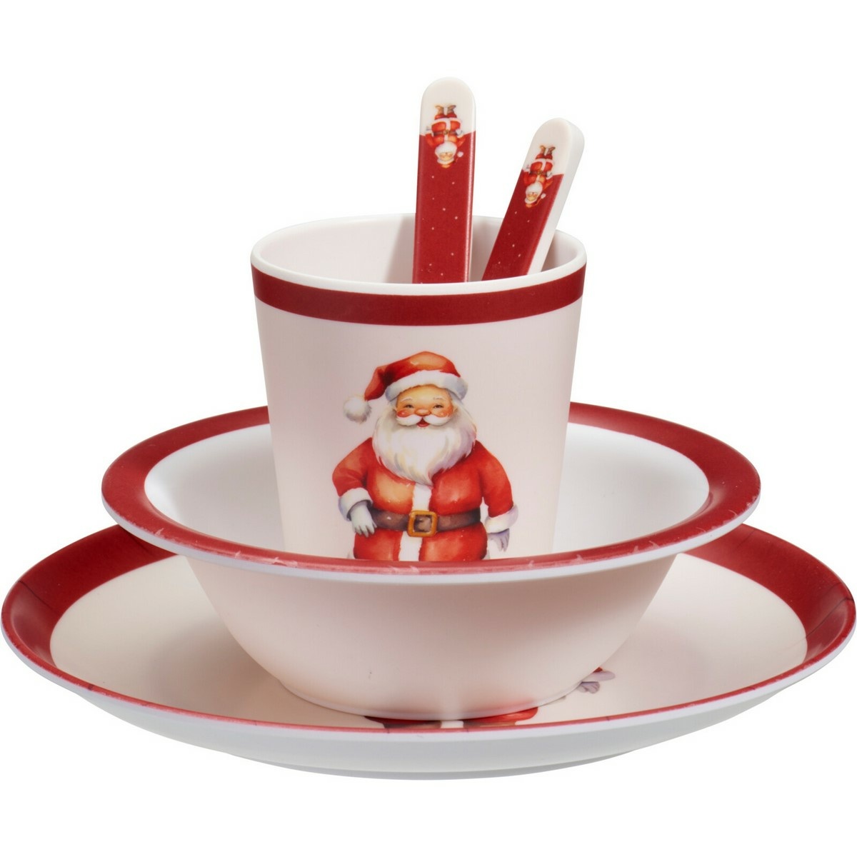 Santa 5 db-os melamin gyerek étkészlet