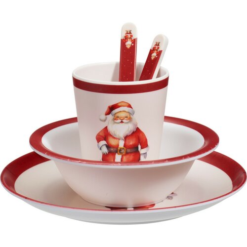 5dílná dětská jídelní sada z melaminu Santa