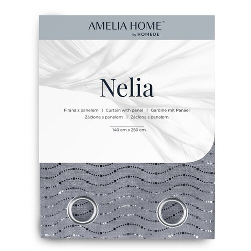 AmeliaHome Firanka Nelia Eyelets, 140 x 250 cm