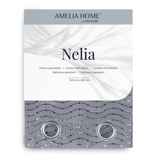 AmeliaHome Gardine Nelia Eyelets, 140 x 250 cm