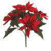 Umetni šopek Poinsettia, rdeč
