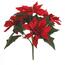 Umetni šopek Poinsettia, rdeč