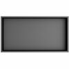 POLYSAN 1301-53B Inserta Wandnische 51 x 27 cm, Edelstahl, anthrazit