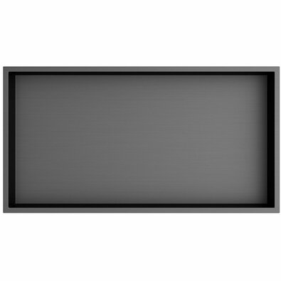POLYSAN 1301-53B Vstavna polica za oblogo 51 x 27cm, nerjaveče jeklo, antracitna