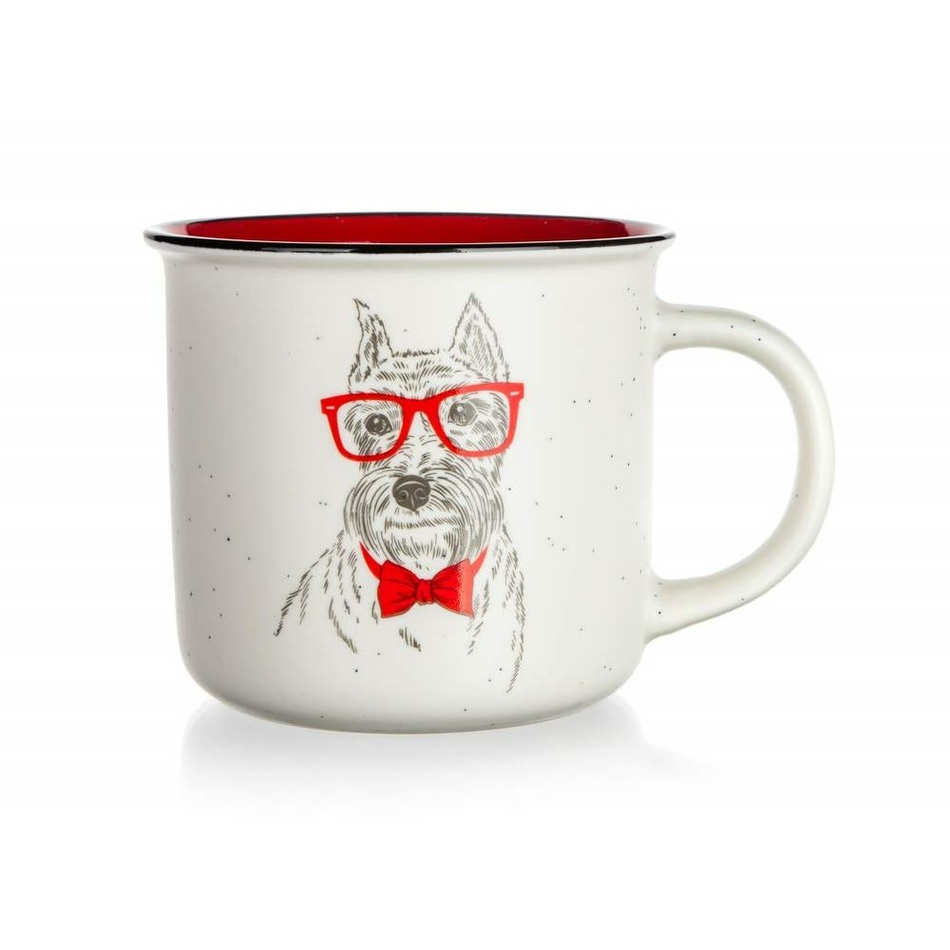 Obrázok BANQUET Hrnek keramický DOG WITH GLASSES 400 ml