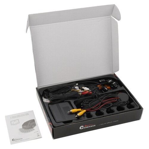 Паркувальний асистент з 4 датчиками та задньоюкамерою