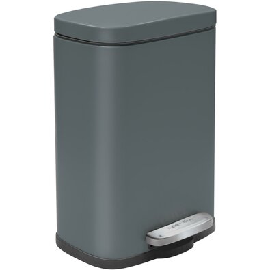 Coș de gunoi cu pedală soft-close Spirella Akira 12 l, gri mat