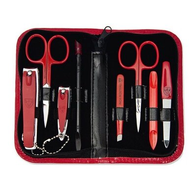 Set de manichiură pentru femei Kellermann 9204 MC RED, roșu