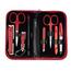 Kellermann 9204 MC RED zestaw do manicure dla pań, czerwony