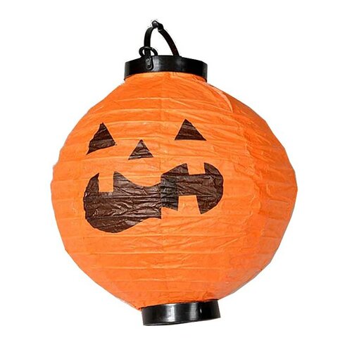 Halloween lampion z LED svetlobami, premer 20 cm