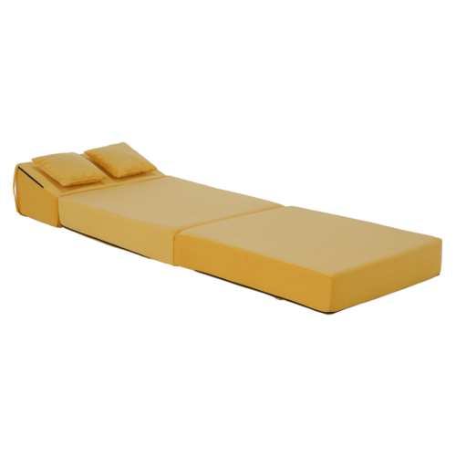 Scaun pliant/saltea PELOS, galben