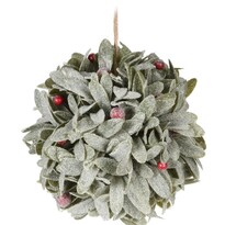 Decorațiune suspendată Leafs ball Red berries, 17 cm Decorațiune suspendată Leafs ball Red berries, 17 cm