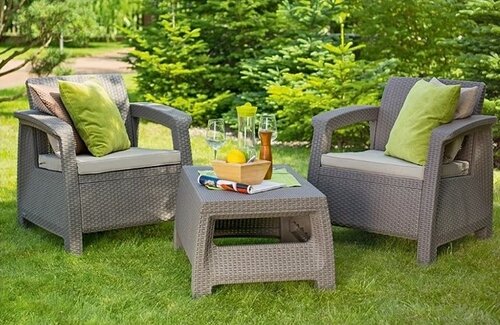 Keter Corfu WEEKEND cappuccino kerti szett