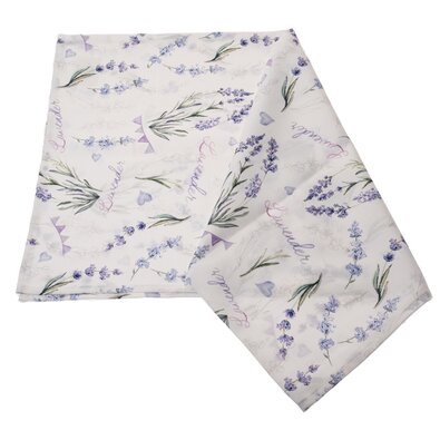 Traversă de masă impermeabilă Lavandă, 40 x 140 cm