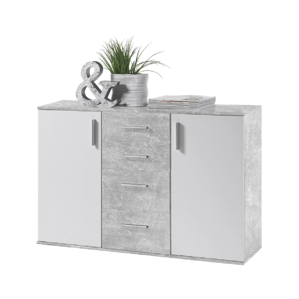 POPPY 5 skrinka, biela