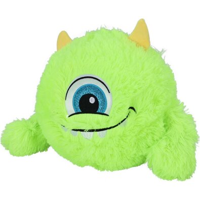 Piłka nadmuchiwana z futerkiem Monster żółty, śr. 23 cm