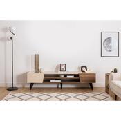 Televizní stolek Clark Walnut and Beige