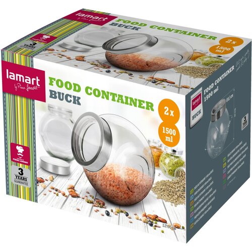 Lamart LT6048 Buck 2 db-os tárolókészlet, 1500 ml