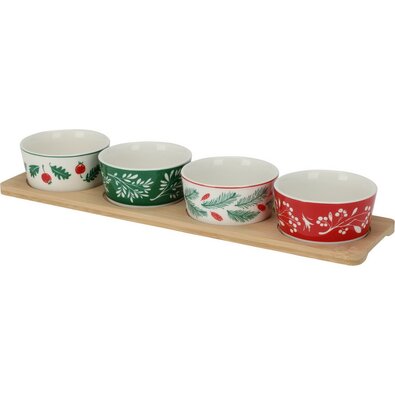 Servirni set skodelic Green branches, 4 kos