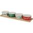 Servirni set skodelic Green branches, 4 kos