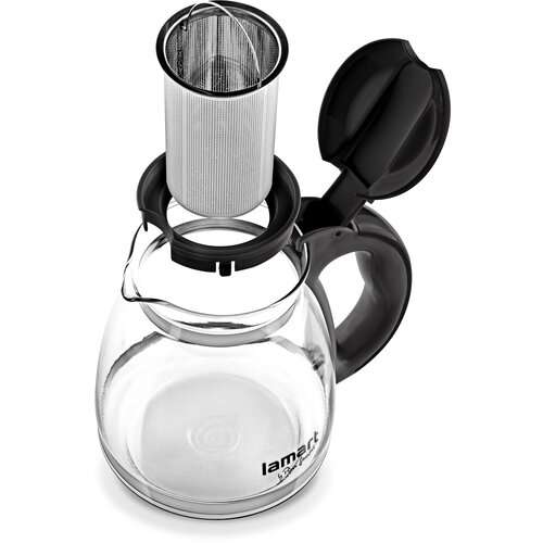 Lamart LT7027 čajnik Verre 1,5 l, črn