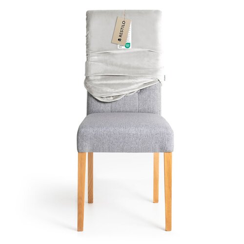 Restilo Napinac za stol Sento srebrna, 48 x 48 x58 + 10 cm