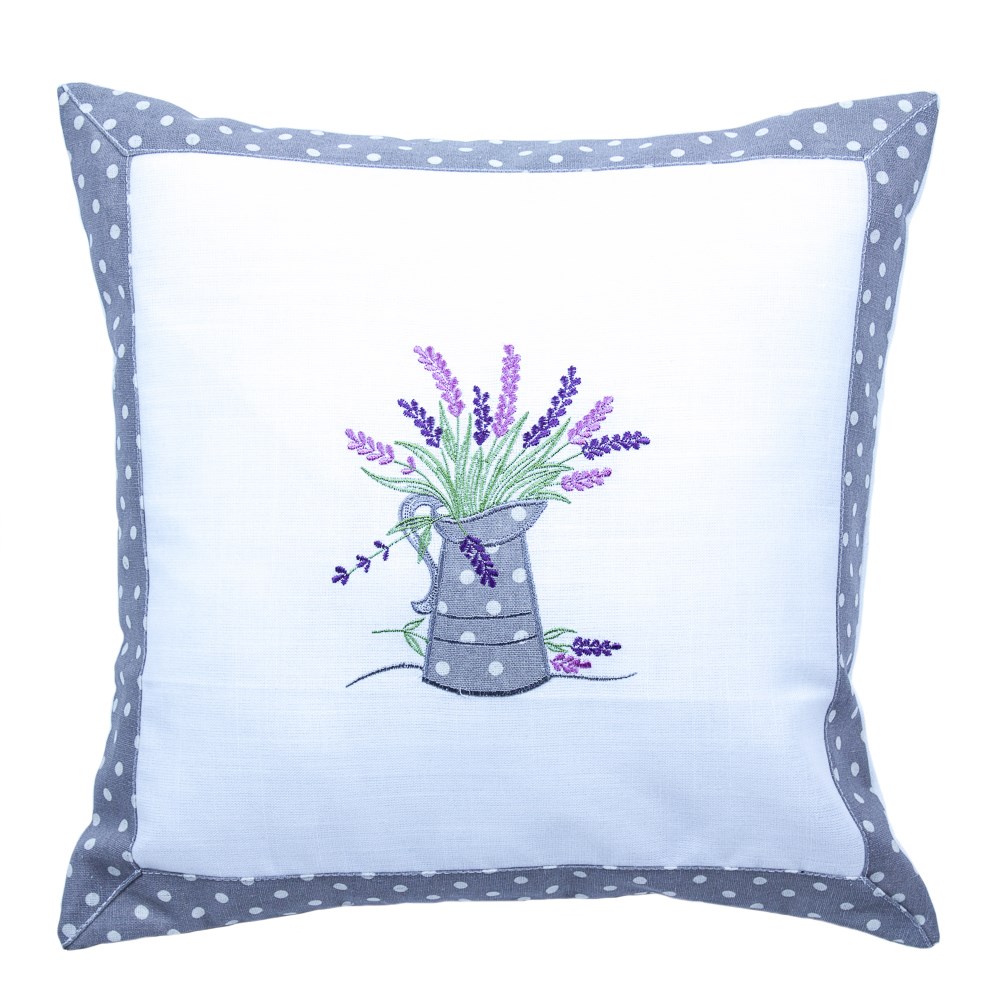 BO-MA Trading Obliečka na vankúšik Bodka a Levanduľa, 40 x 40 cm