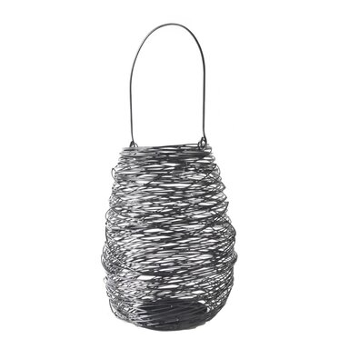 Suport de lumânări InDecor din metal negru, 20 x20 x 27 cm